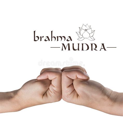 Brahma mudra on white stock image. Image of isolated - 162423827