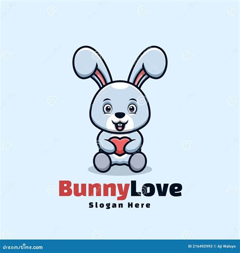 Bunny Love stock vector. Illustration of carrot, kawaii - 216492993