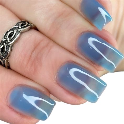 Blue Jelly Nail Polish / Sheer Blue Nail Polish / Cruelty Free - Etsy