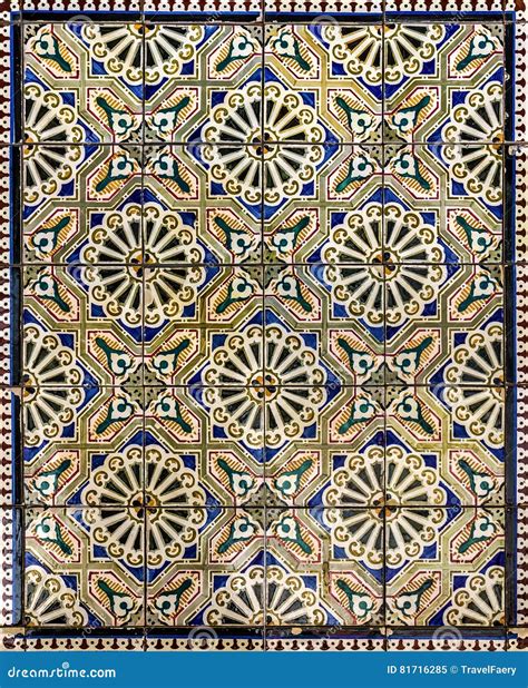 Ancient Ceramic Tile, Museum Azulejo, Lisbon, Portugal. Editorial Image