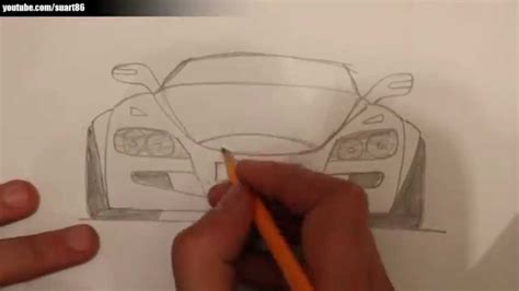 Como dibujar un carro paso a paso - YouTube
