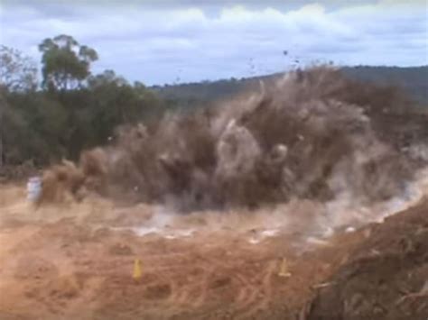 Satisfying rock blasting video