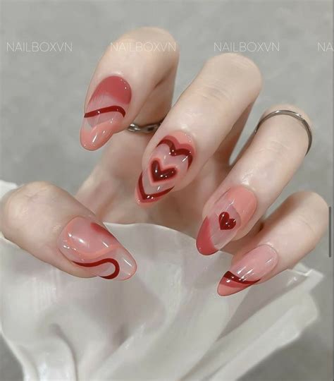 @gelato_1s7 | Stylish nails, Heart nails, Valentine's day nails