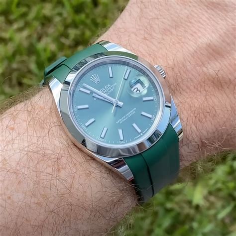 Strap for Rolex Datejust in Green - Helvetus® Switzerland