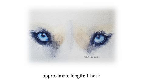 How to Paint a Dog's Blue Eyes | Watercolors with Rebecca Rhodes