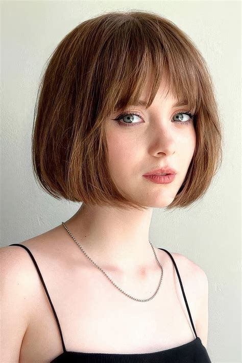 Angled Bob Hairstyles 2022 With Bangs