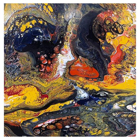 A Large Scale Original Painting By American Artist Richard Mann C. 1960