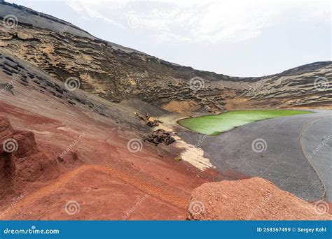 Coastal Lagoon El Charco Verde. Stock Image - Image of rock, tourism ...