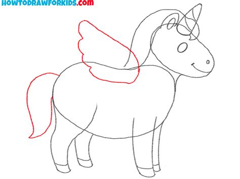 How to Draw a Unicorn With Wings - Easy Drawing Tutorial For Kids
