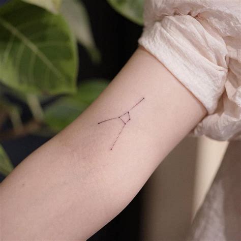 minimalist cancer constellation tattoo  fine