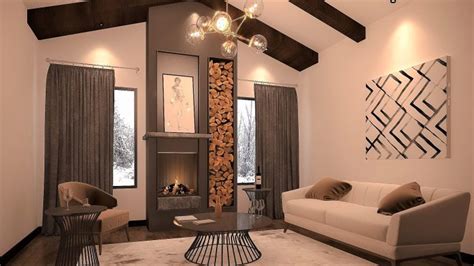 Modern Rustic Cabin Living Room - Homilo