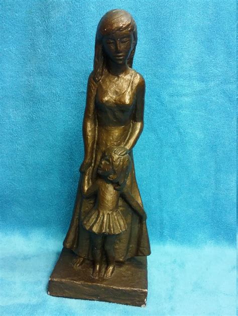 A Leonardo Art Works Sculpture of a Mother and child | Etsy