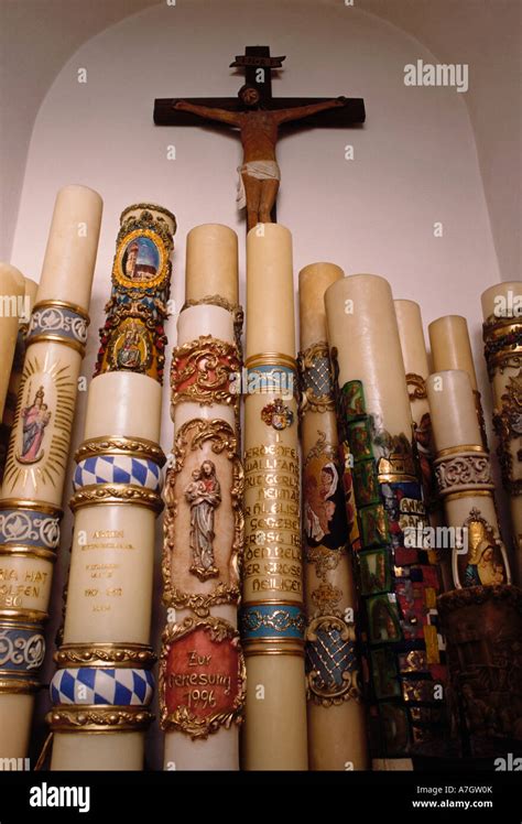 Roman catholic church candles hi-res stock photography and images - Alamy