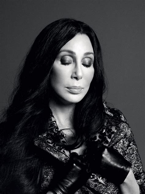 Cher on the cover of Love magazine: Queen of chiffon and sequins is the