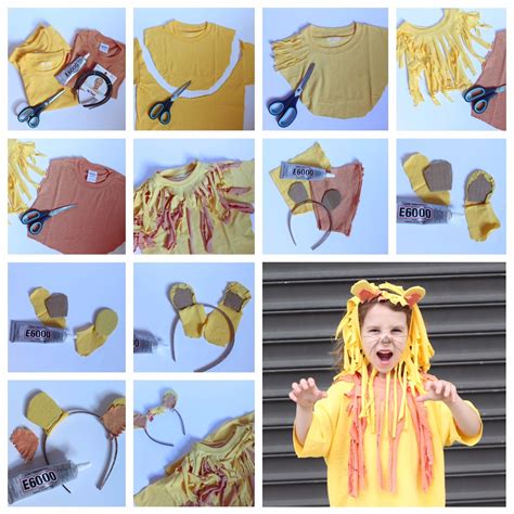 No-Sew DIY Lion Costume | TfDiaries