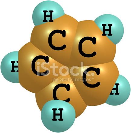 Cyclopentadiene Molecular Structure On White Background Stock Photo ...