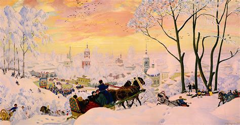 Russian Winter Painting by Mountain Dreams