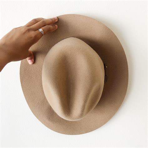 🌾 tan 100% wool cowboy hat with faux leather band 🌾... - Depop