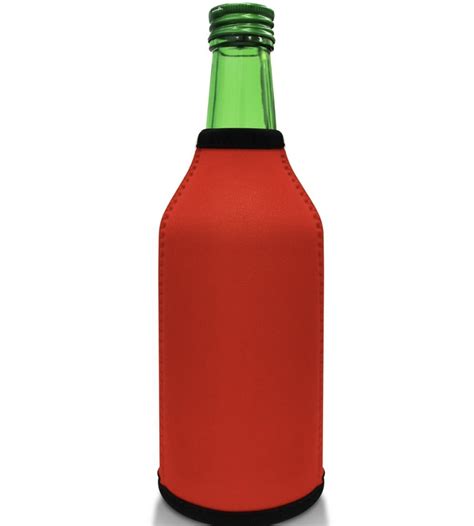 Red Bottle Koozie Neoprene - Texas Rhinestone