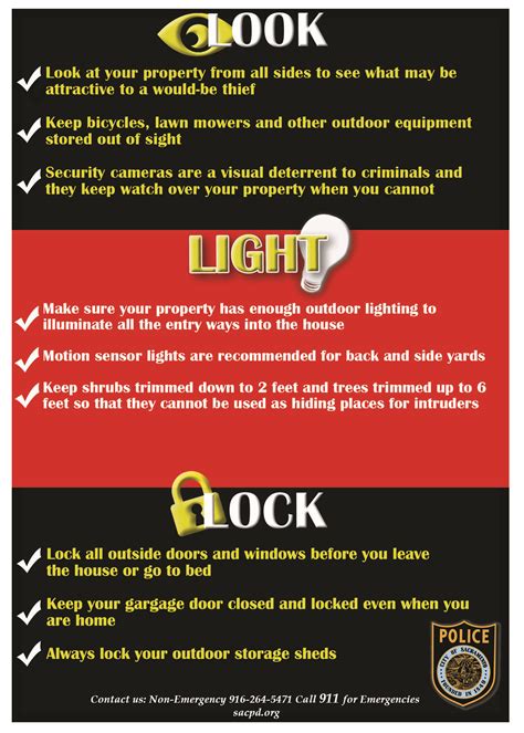 Residential crime prevention tips (Sacramento Police Department