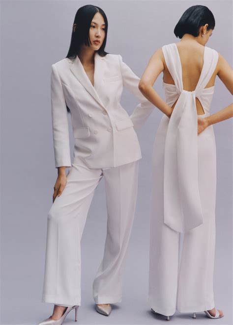 Ivory Bridal Trousers with Side Buttons | Whistles Wedding | Whistles UK