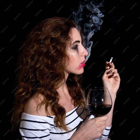 Premium Photo | Depression and addiction concept - crying sad woman