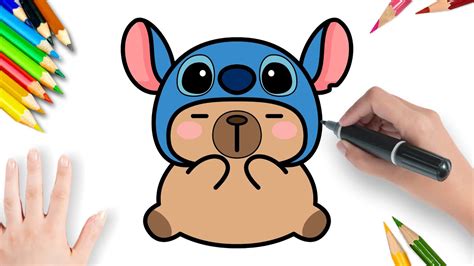 Capivara Fofa Para Desenhar - Como Desenhar Uma Capivara Fofa