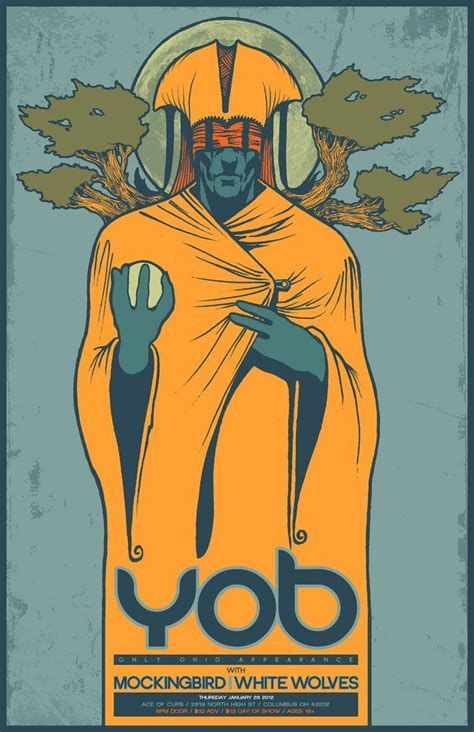 YOB POSTER | Rock poster art, Concert poster design, Music poster