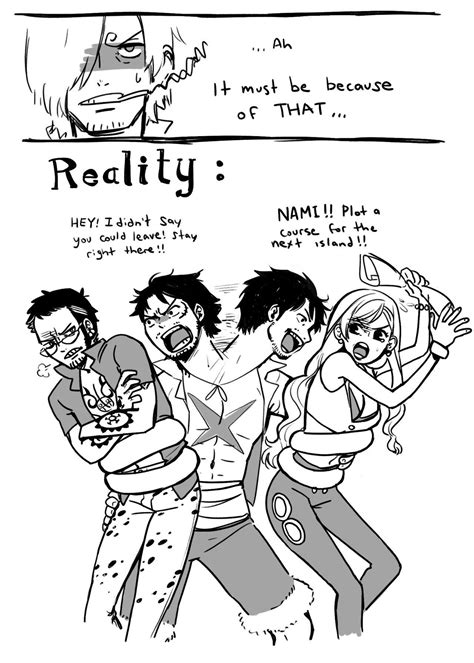 Luffy x Nami Luffy x Law | One piece funny, One piece comic, One piece