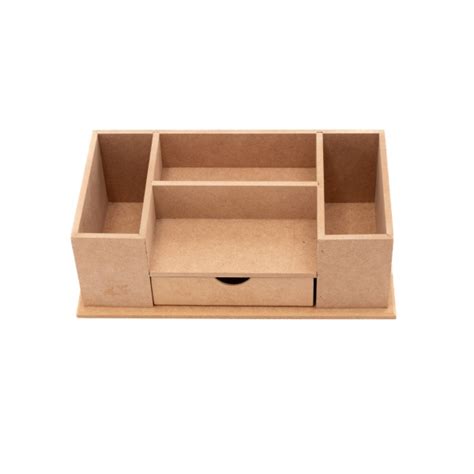 Organizador De Mesa Escritório Com Gaveta - Organizador de Mesa c/ Gaveta Escritório Documentos MDF cru - Casa do ...
