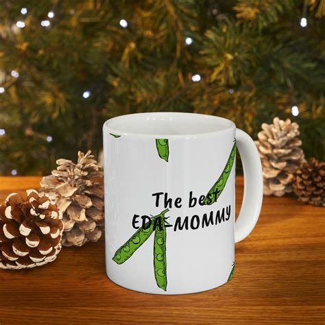 Funny Food Coffee Mug, the Best Eda-mommy, Edamame Funny Joke Pun