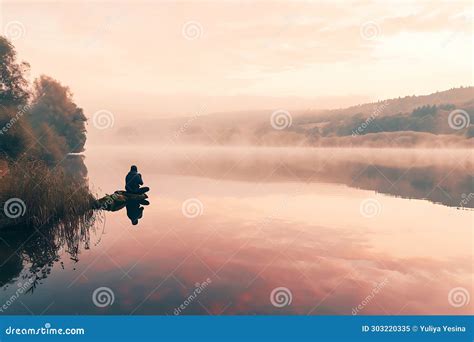 Figure of a Man Sitting on a Rock at Sunset Stock Image - Image of sport, harmony: 303220335