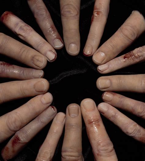 severed bloody finger etsy