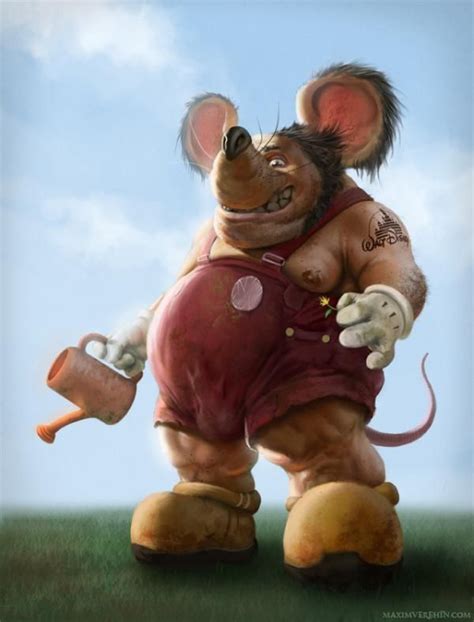 Creepy Illustrations by Maxim Veherin | Art and Design | Mickey mouse