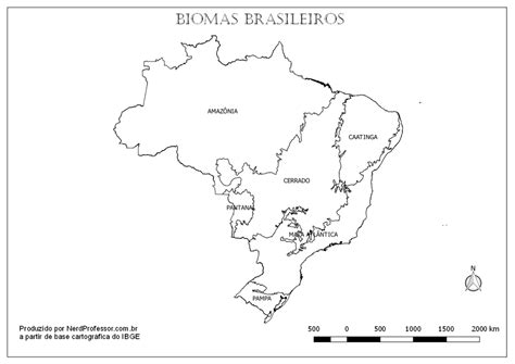 Mapa Dos Biomas Brasileiros Para Colorir