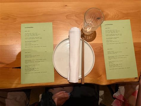 menu  supernormal restaurant melbourne