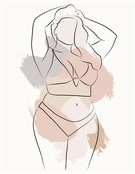 Premium Vector | A simple bodypositive elegant poster beautiful