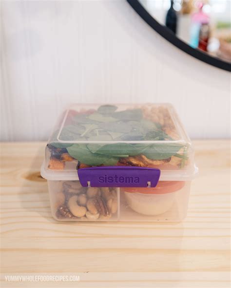 Healthy On-The-Go Lunch & Snack Box Idea - Yummy Whole Food Recipes