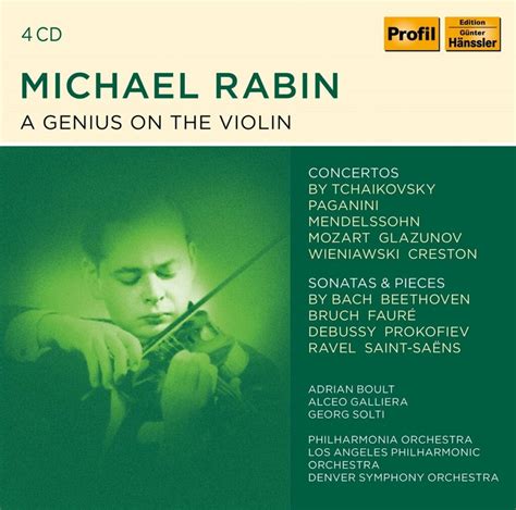 Tchaikovsky / Paganini / Wieniawsky Etc.: Michael Rabin - A Genius On ...