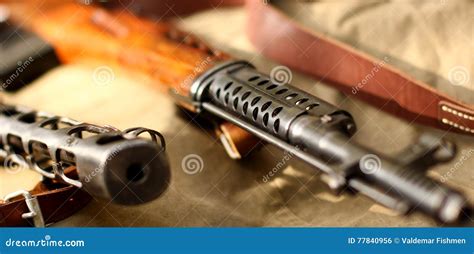 Old army rifle stock photo. Image of historical, shotgun - 77840956