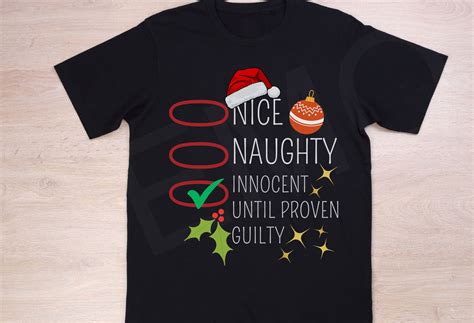Nice Naughty Innocent Until Proven Graphic by DeeNaenon · Creative Fabrica