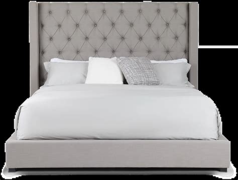 Lacey Gray Uph Platform Bed