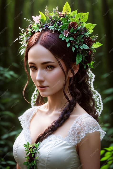 Premium AI Image | Beautiful inhabitant of the forest mythical