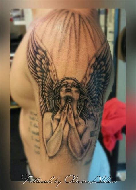 Guardian Angel Prayer Tattoo Tattoo Design Of A Guardian Angel By