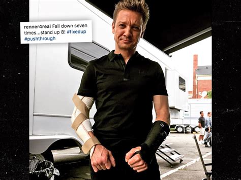 Jeremy Renner Hurt His Arm and Wrist, Probably on the Set of 'Avengers ...