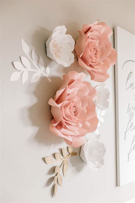 3d Paper Flowers Wall Decor - Mural Wall