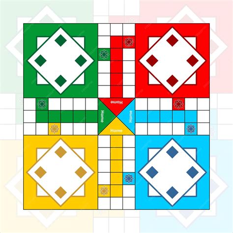 Tablero de juego de ludo | Vector Premium