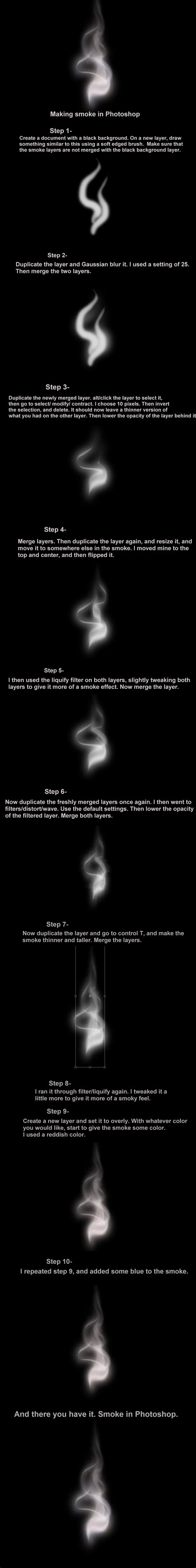 Creating smoke in Photoshop by chewymonkey on DeviantArt