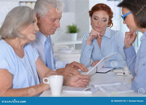 Business People Working at Desk in Office Stock Image - Image of happy ...