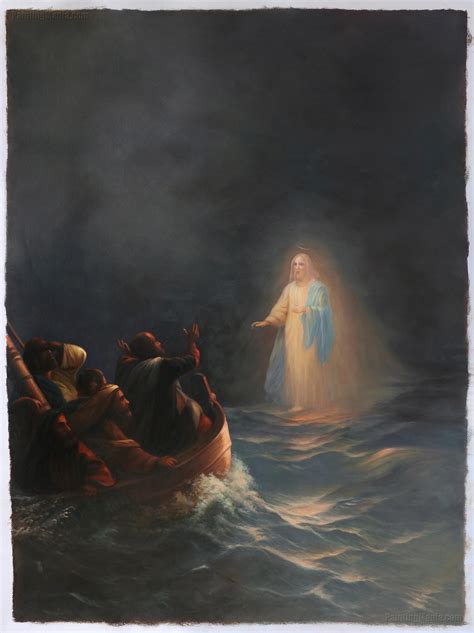 Jesus Walks on Water 1863 - Ivan Aivazovsky Paintings